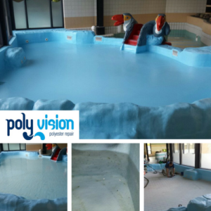 Zwembad reparatie/zwembad renovatie/zwembad coating polyester zwembad Limburg