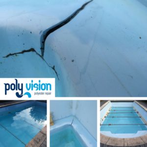 Zwembad reparatie/zwembad renovatie/zwembad coating polyester zwembad