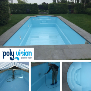 Zwembad reparatie/zwembad renovatie/zwembad coating polyester Starline zwembad